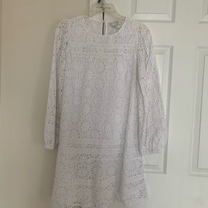 Sail to Sable Eyelet Long Sleeve Dress